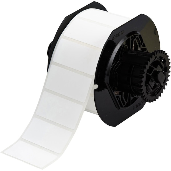 B33 Series Eco-Friendly Matte WT Polyester Labels 1 in H x 2 in W WT 1500/RL